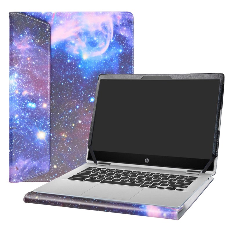 Alapmk Protective Case for MacBook Air 13 (A1369 & A1466,2010-2017 Release),Case for HP Chromebook x360 14 14-daXXXX/14b-caXXXX/Chromebook Enterprise x360 14E 14 G1 14 Inch Laptop,Galaxy - Image 1